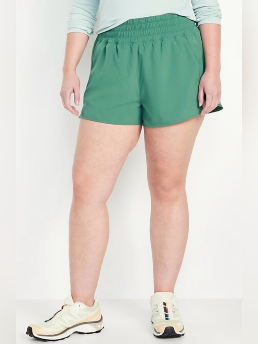 Old Navy Women’s Teal Running Shorts High Waisted